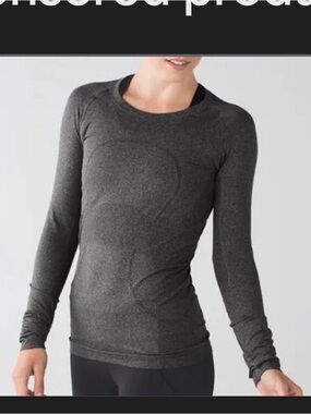 lululemon athletica Dark Gray Long Sleeve Swiftly Tech
